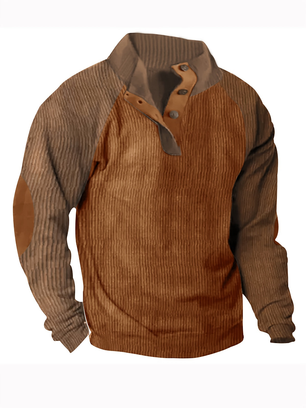 COLOUR BLOCK COLLARED KNIT SHIRT FOR MEN