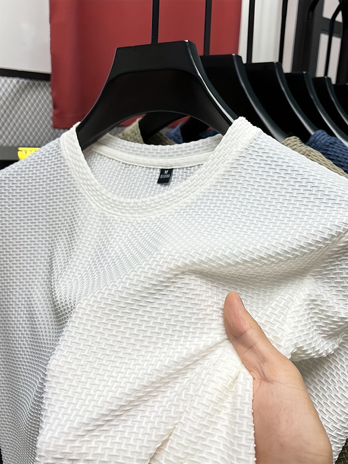 STRETCH KNIT T-SHIRT FOR MEN
