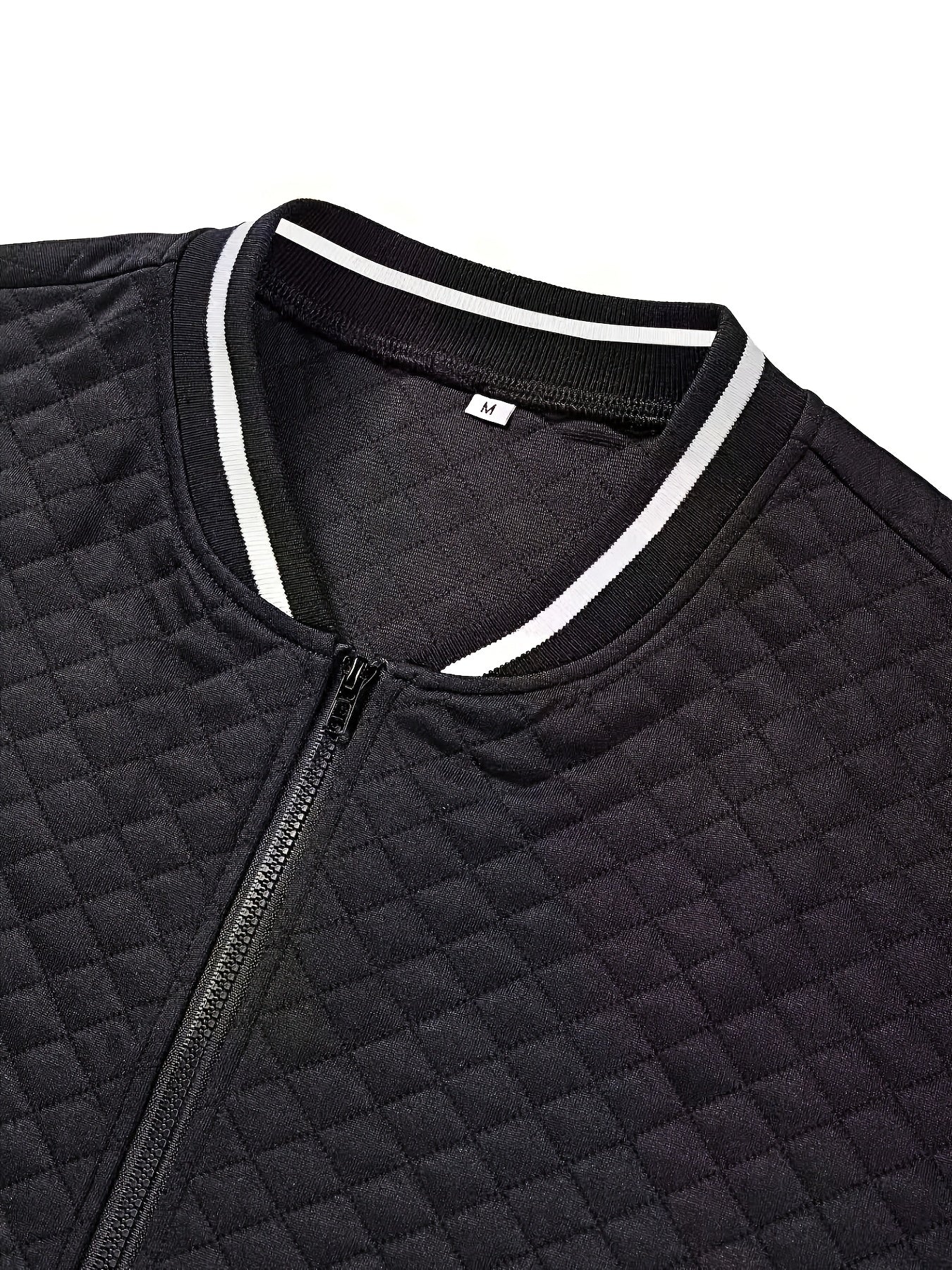 CHECKERED ZIPPER JACKET FOR MEN