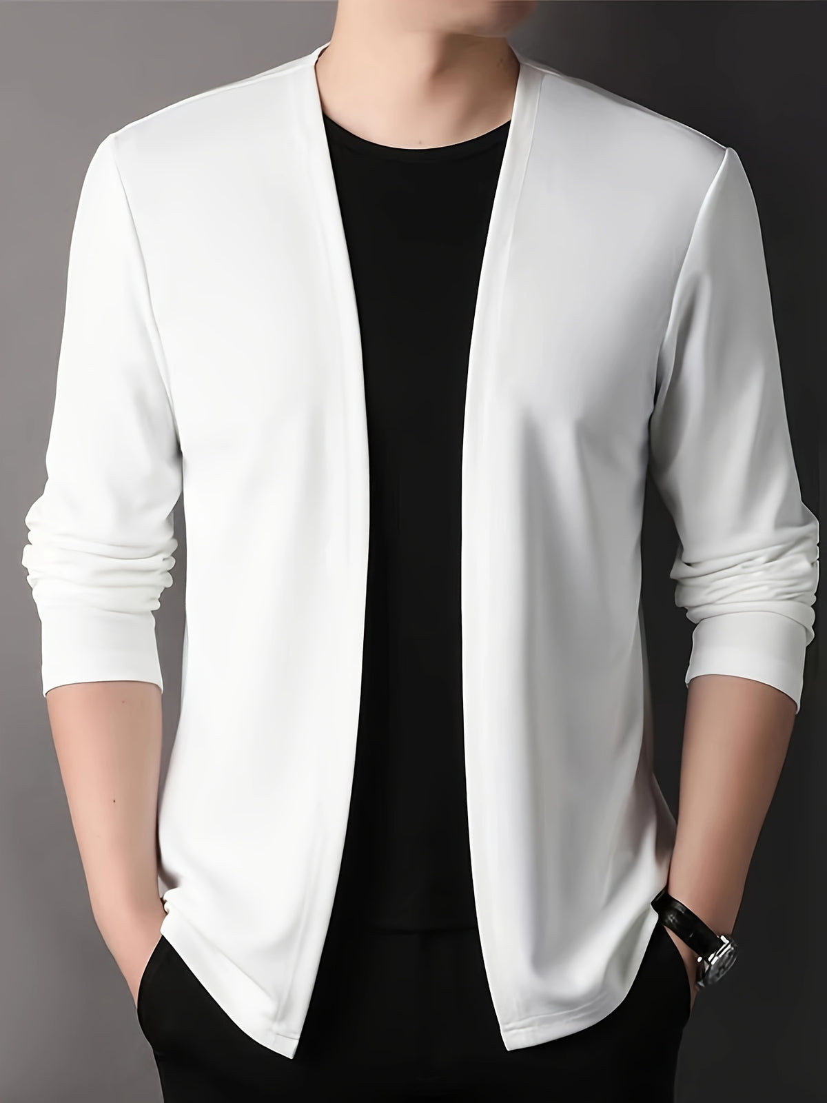 SLIM KNIT CARDIGAN FOR MEN