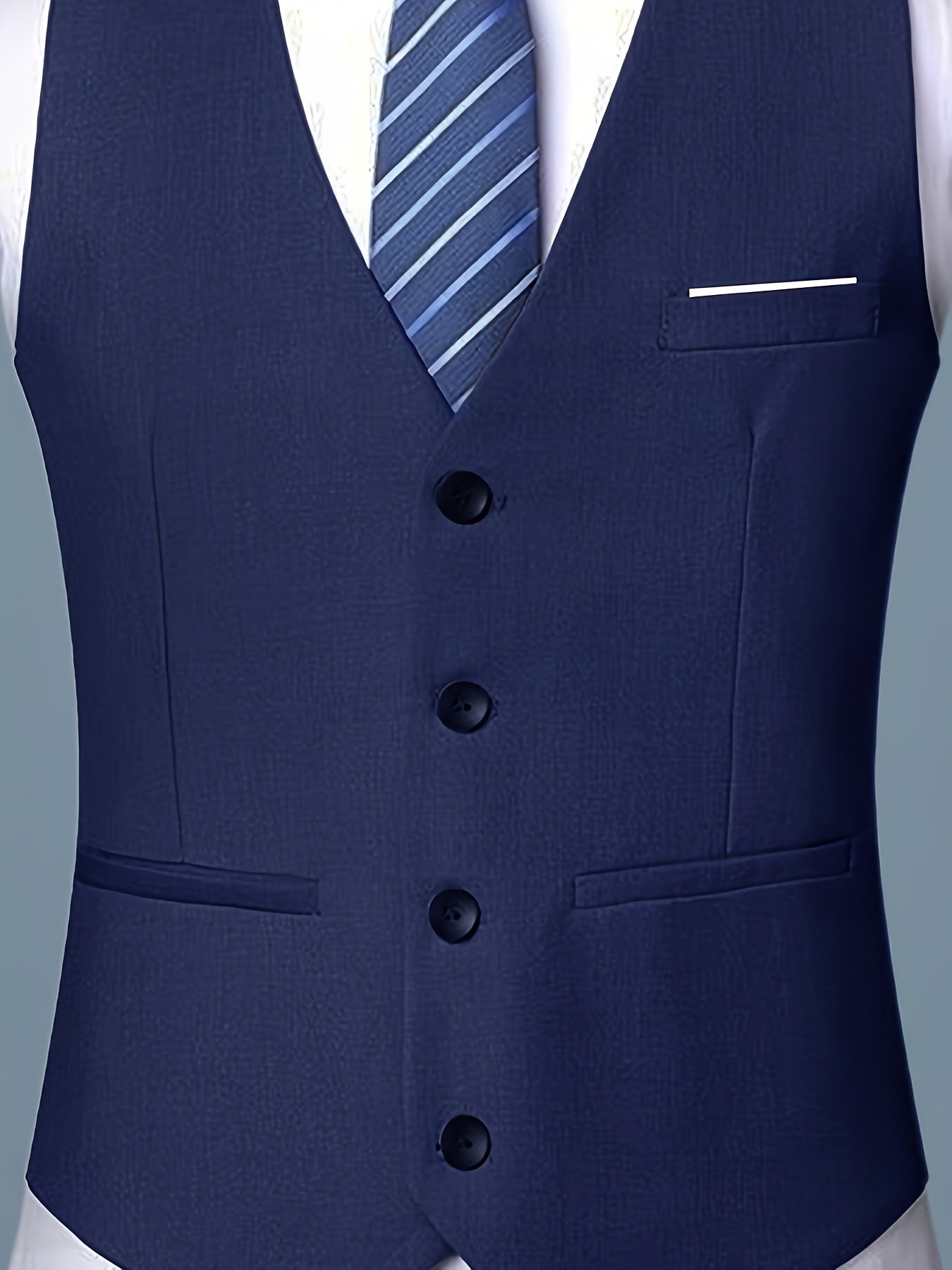 V-NECK SKINNY VEST FOR MEN