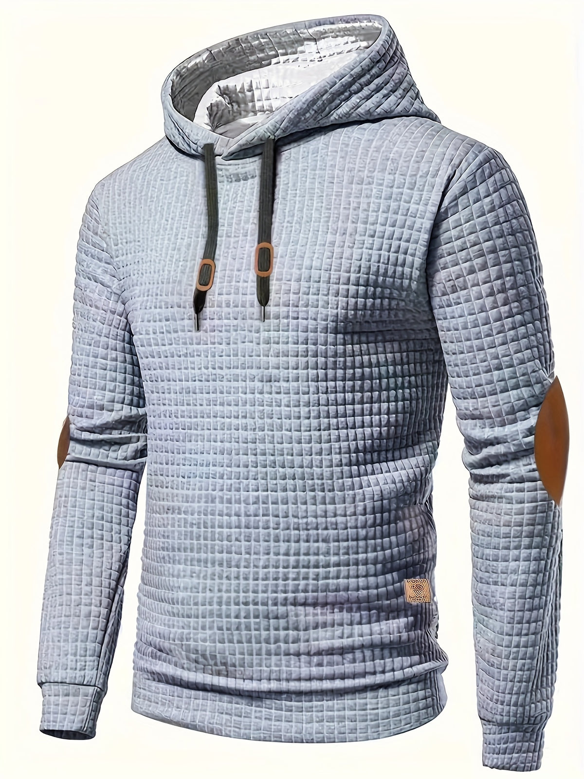 CHECKERED HOODED SWEATSHIRT FOR MEN