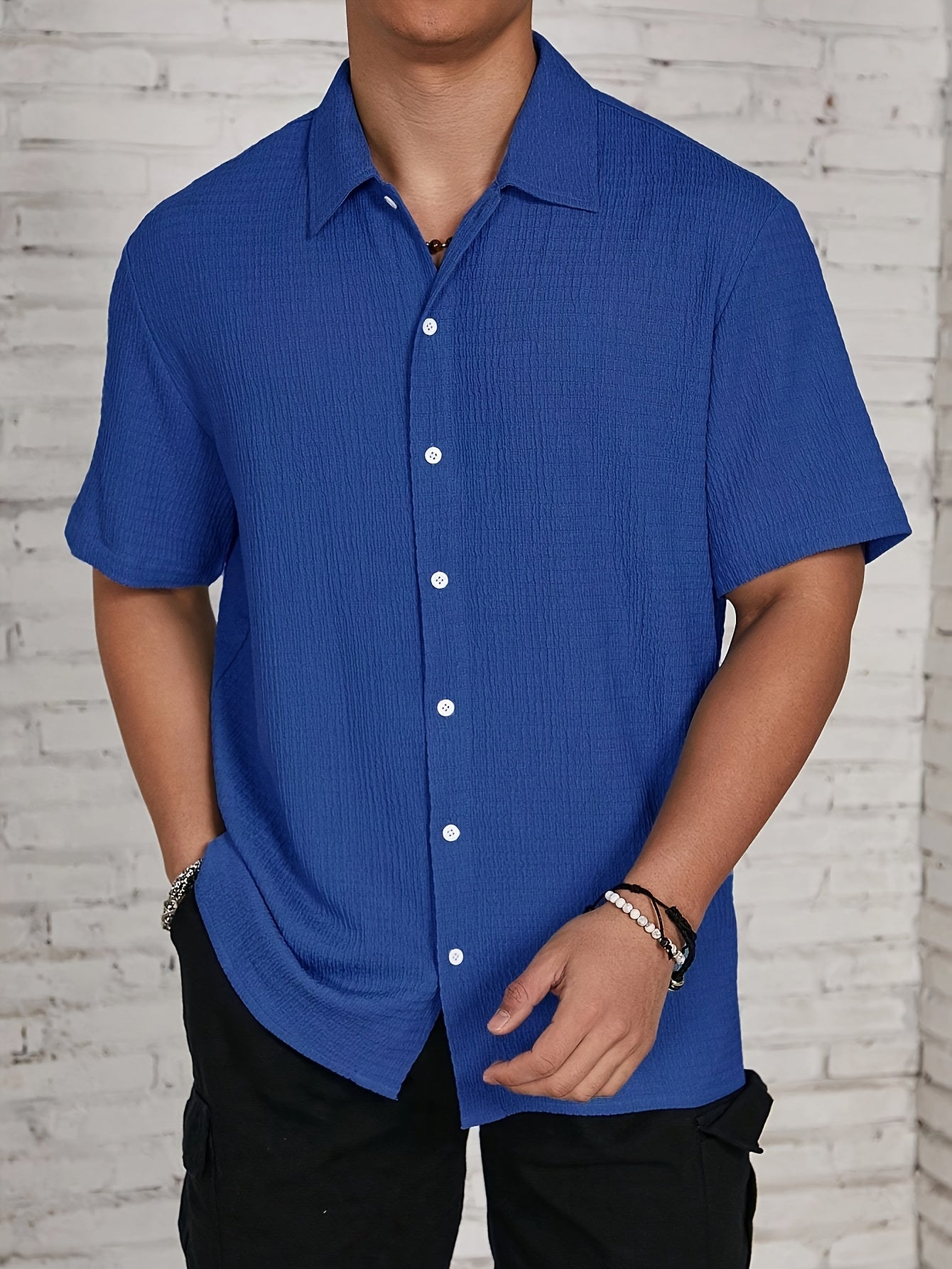 BUTTON FRONT SHIRT FOR MEN