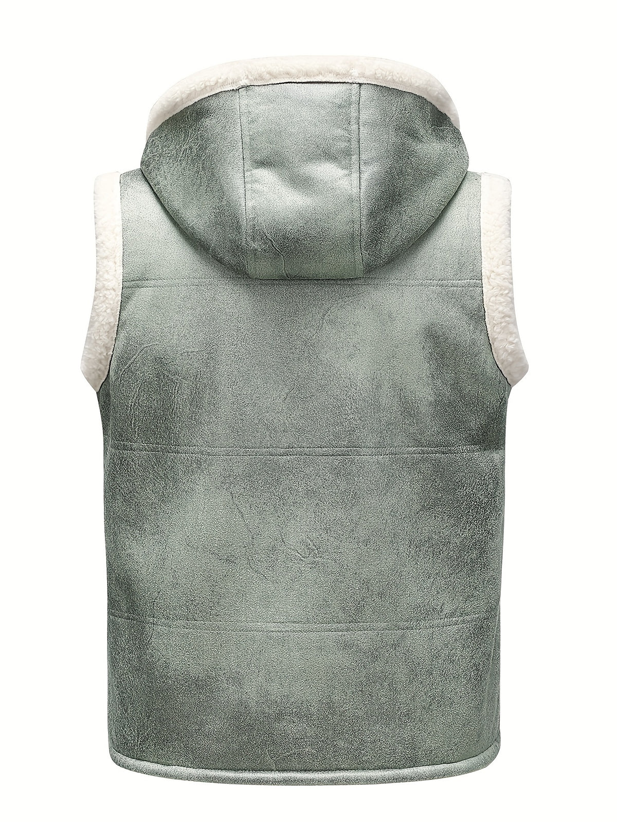HOODED FUR-LINED VEST FOR MEN