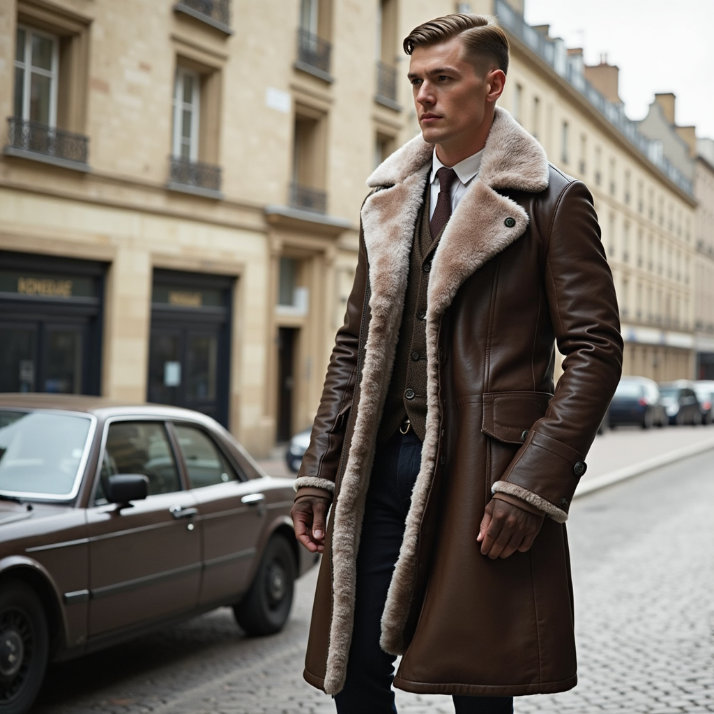 HERITAGE FUR LINED COAT FOR MEN
