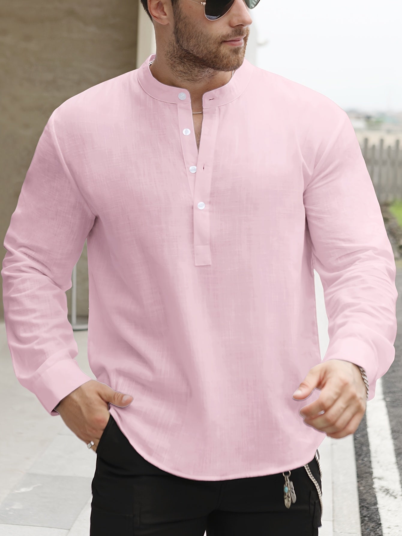 BOAT NECK SHIRT FOR MEN