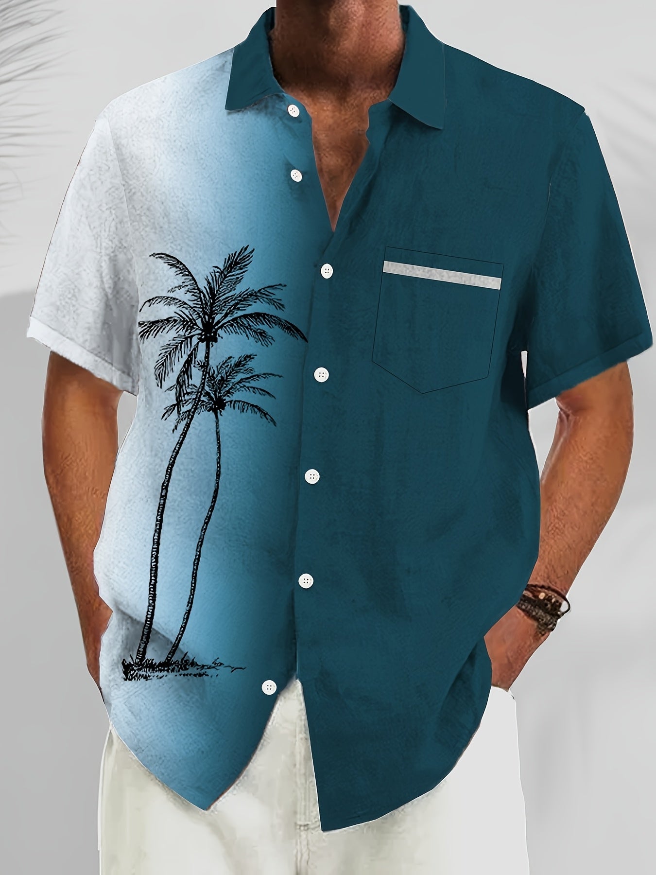 GRADIENT PRINT SHIRT FOR MEN
