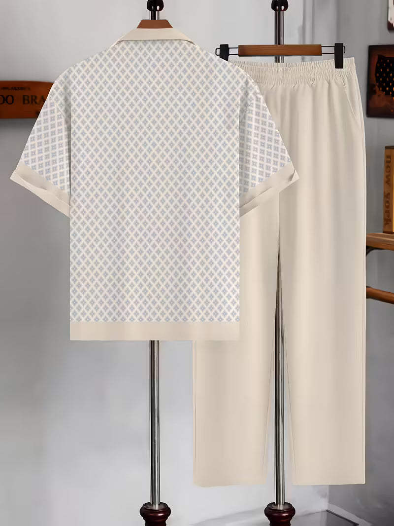 GEOMETRIC TWO-PIECE SET FOR MEN