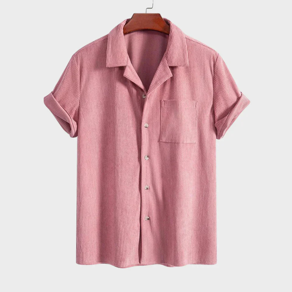 SHORT SLEEVE CUBAN SHIRT FOR MEN