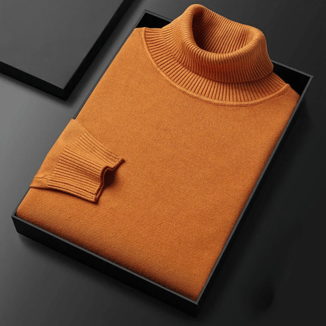 TEXTURED TURTLENECK KNIT FOR MEN