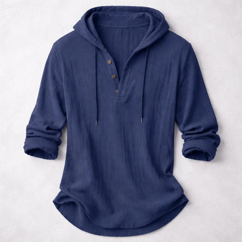 RELAXED HENLEY SHIRT FOR MEN