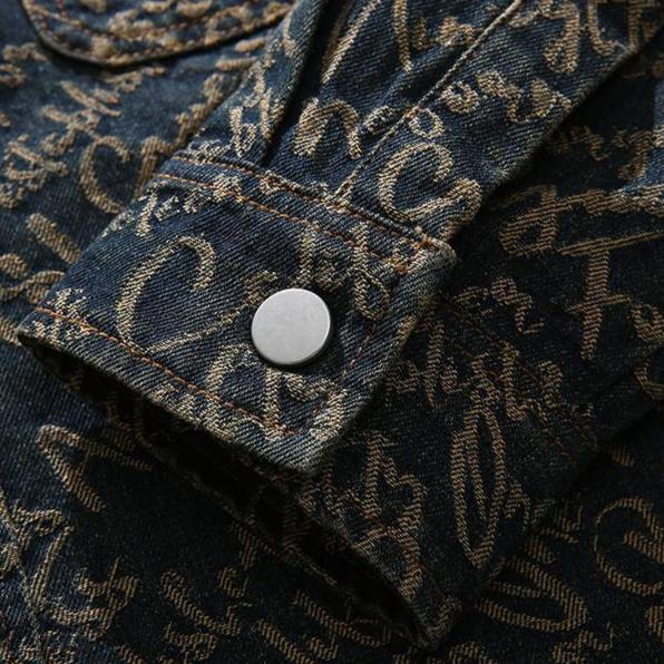 WENTWORTH LONDON | EMBROIDERED DENIM JACKET FOR MEN