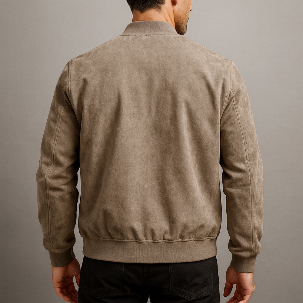 SUEDE EFFECT JACKET FOR MEN