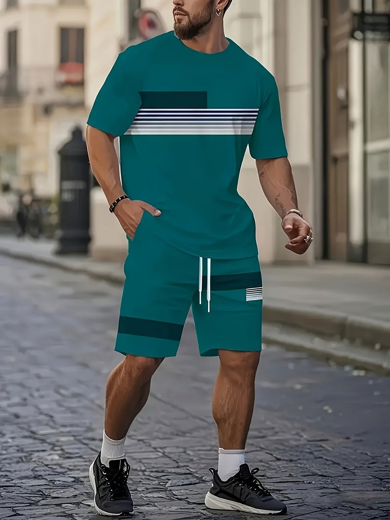 PRINTED OUTFIT SET FOR MEN