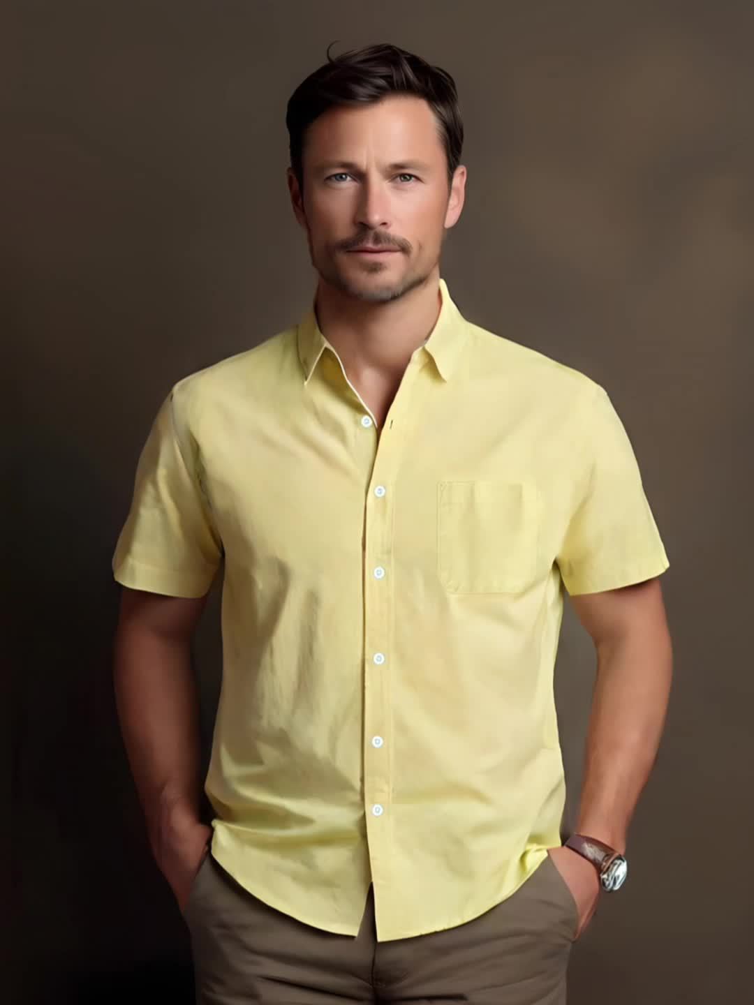 LOOSE FIT LINEN SHIRT FOR MEN