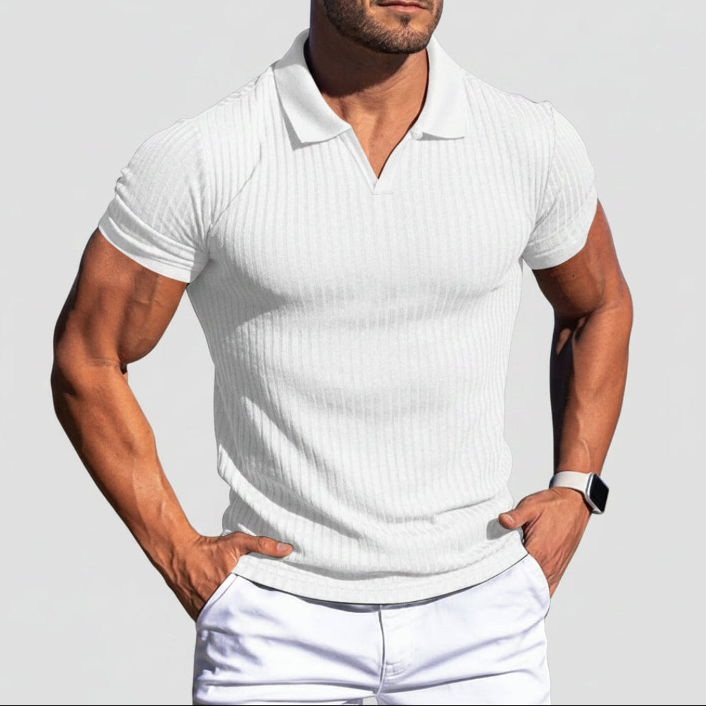 STRUCTURED POLO SHIRT FOR MEN