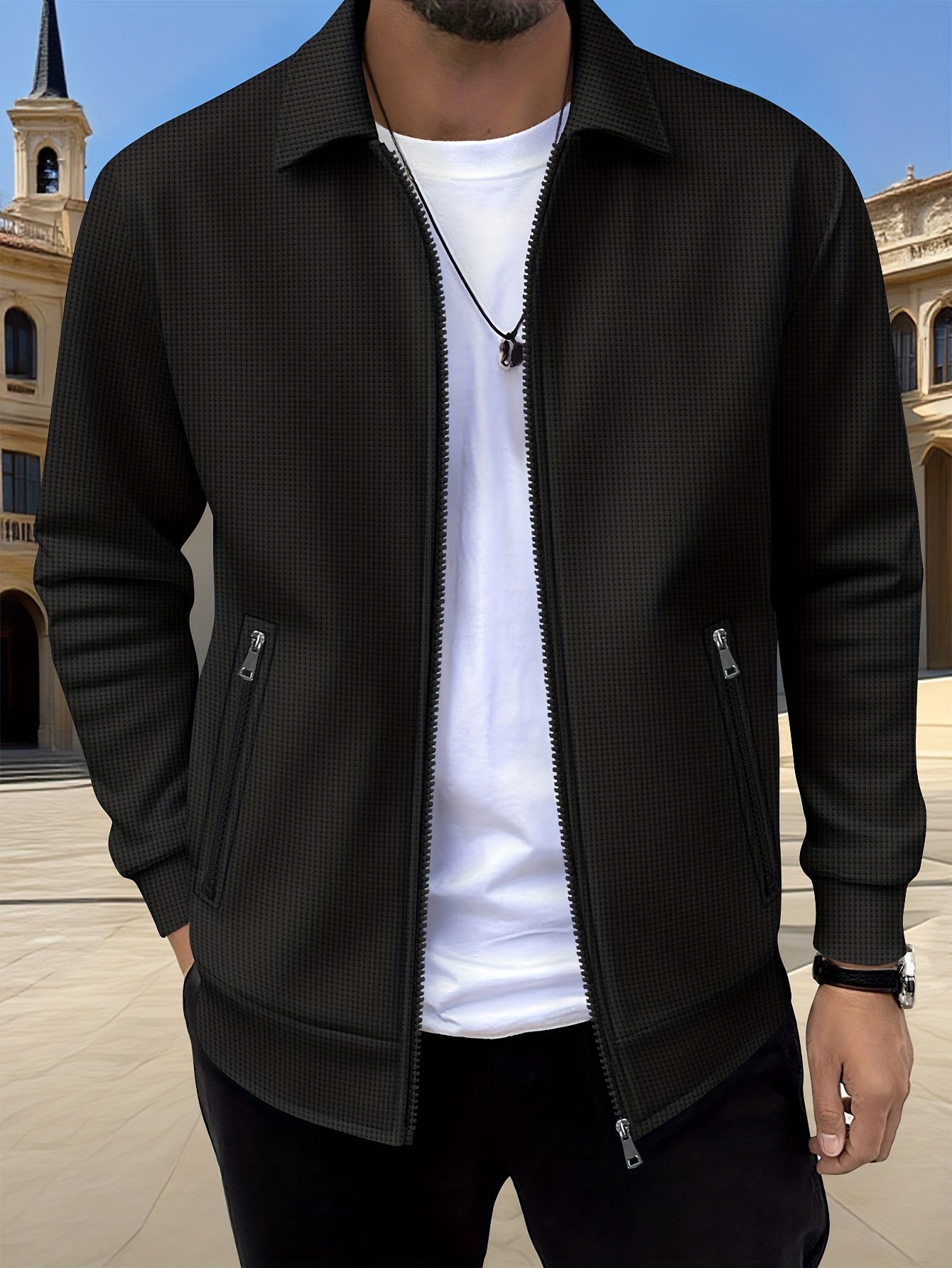 ZIPPER SPORTS JACKET FOR MEN