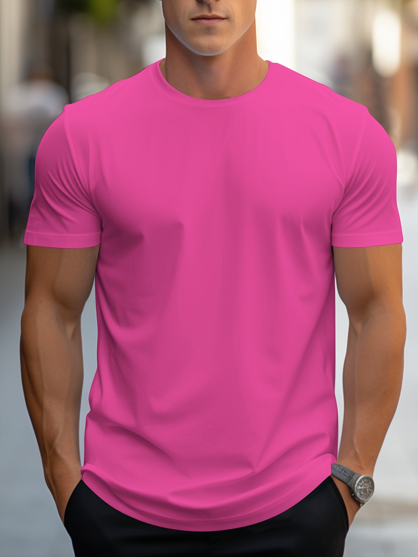 BASIC CREW NECK T-SHIRT FOR MEN