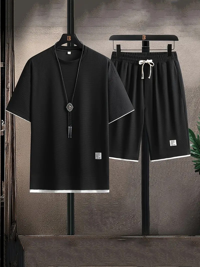 WAFFLE KNIT SET FOR MEN