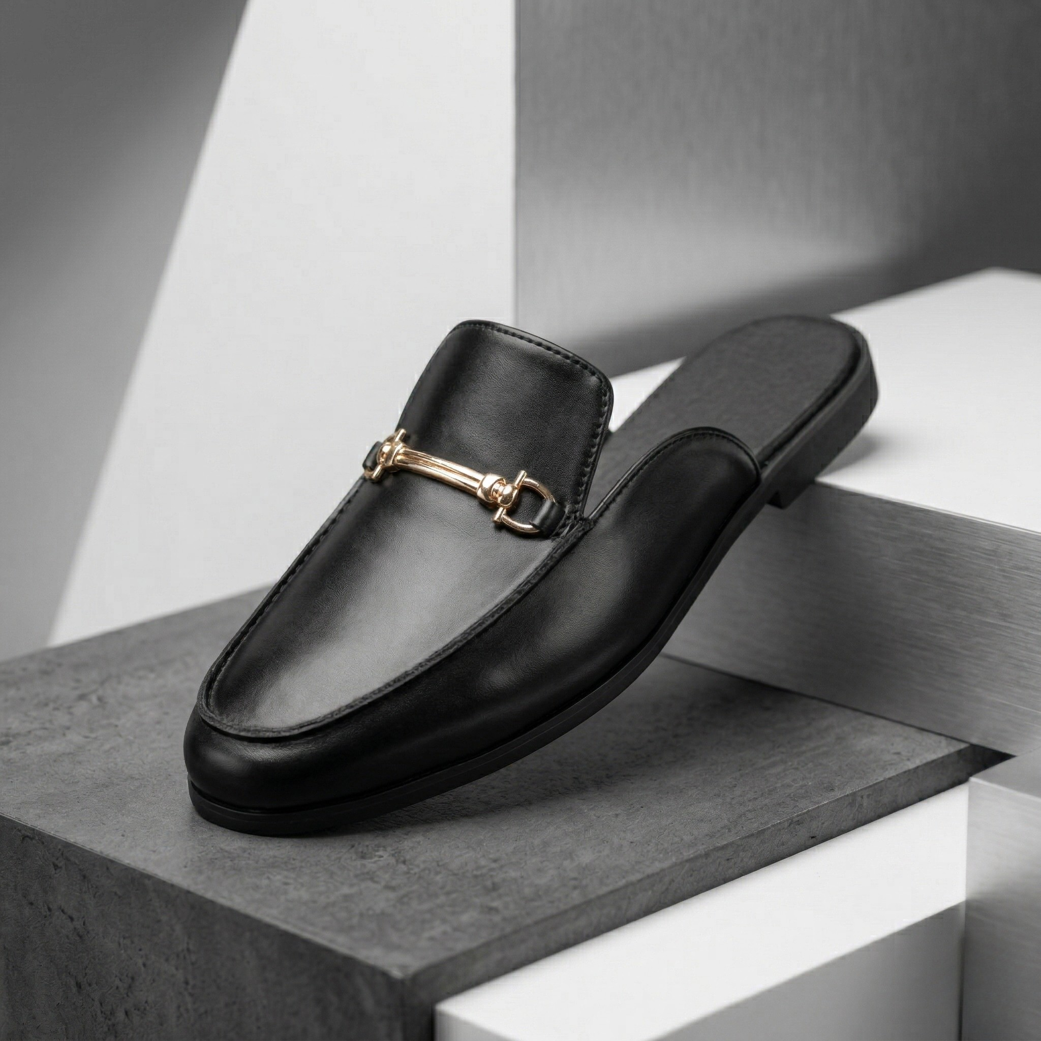 METALLIC MULES FOR MEN