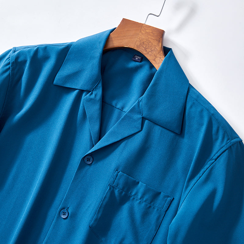 CUBAN COLLAR SUMMER SHIRT FOR MEN