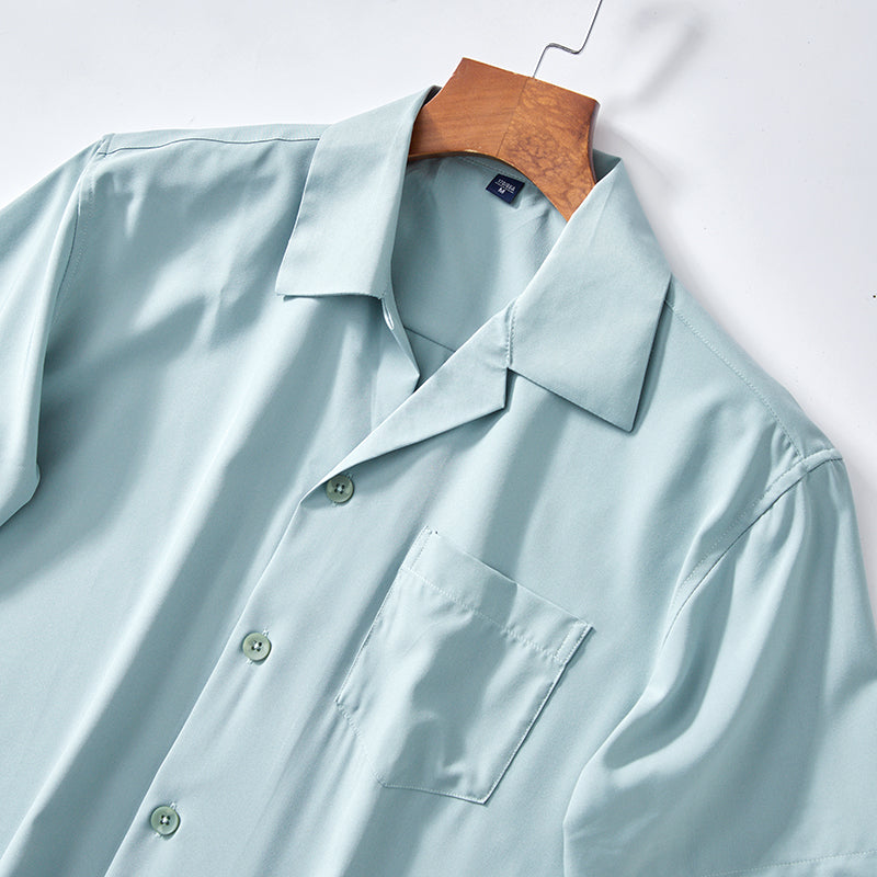 CUBAN COLLAR SUMMER SHIRT FOR MEN