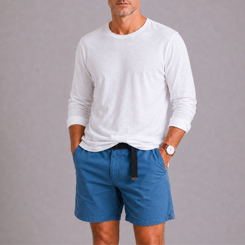 COTTON TWILL SHORTS FOR MEN