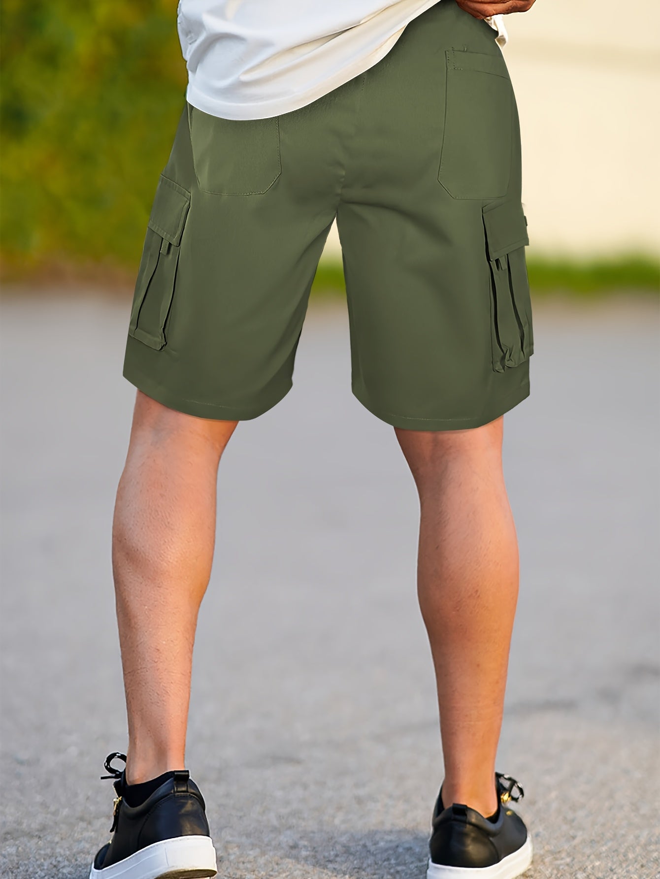DRAWCORD CARGO SHORTS FOR MEN