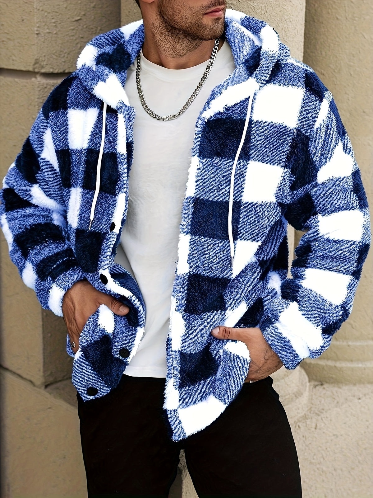 COLOURBLOCK HOODED JACKET FOR MEN