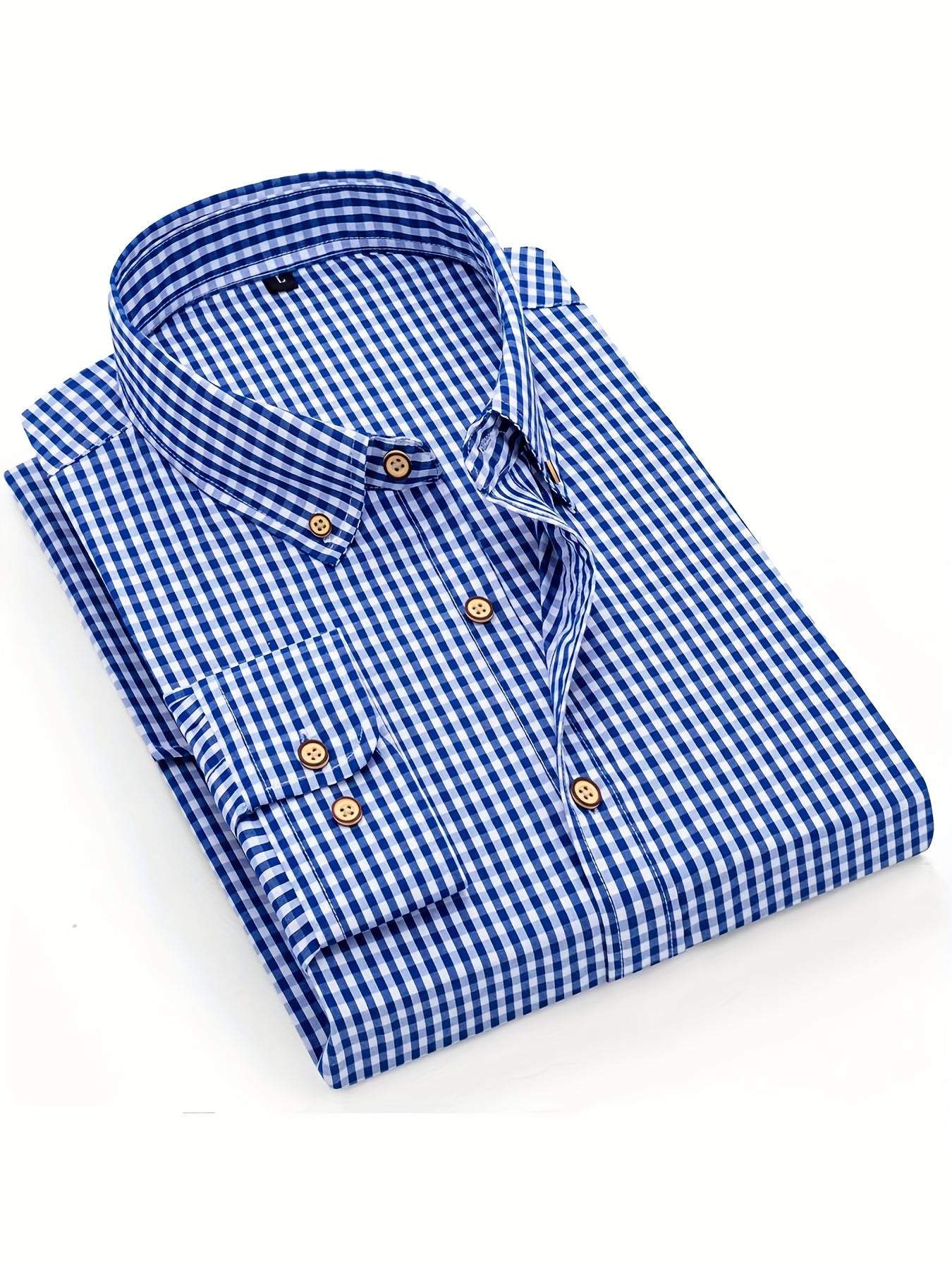 PLAID BUTTON-UP SHIRT FOR MEN