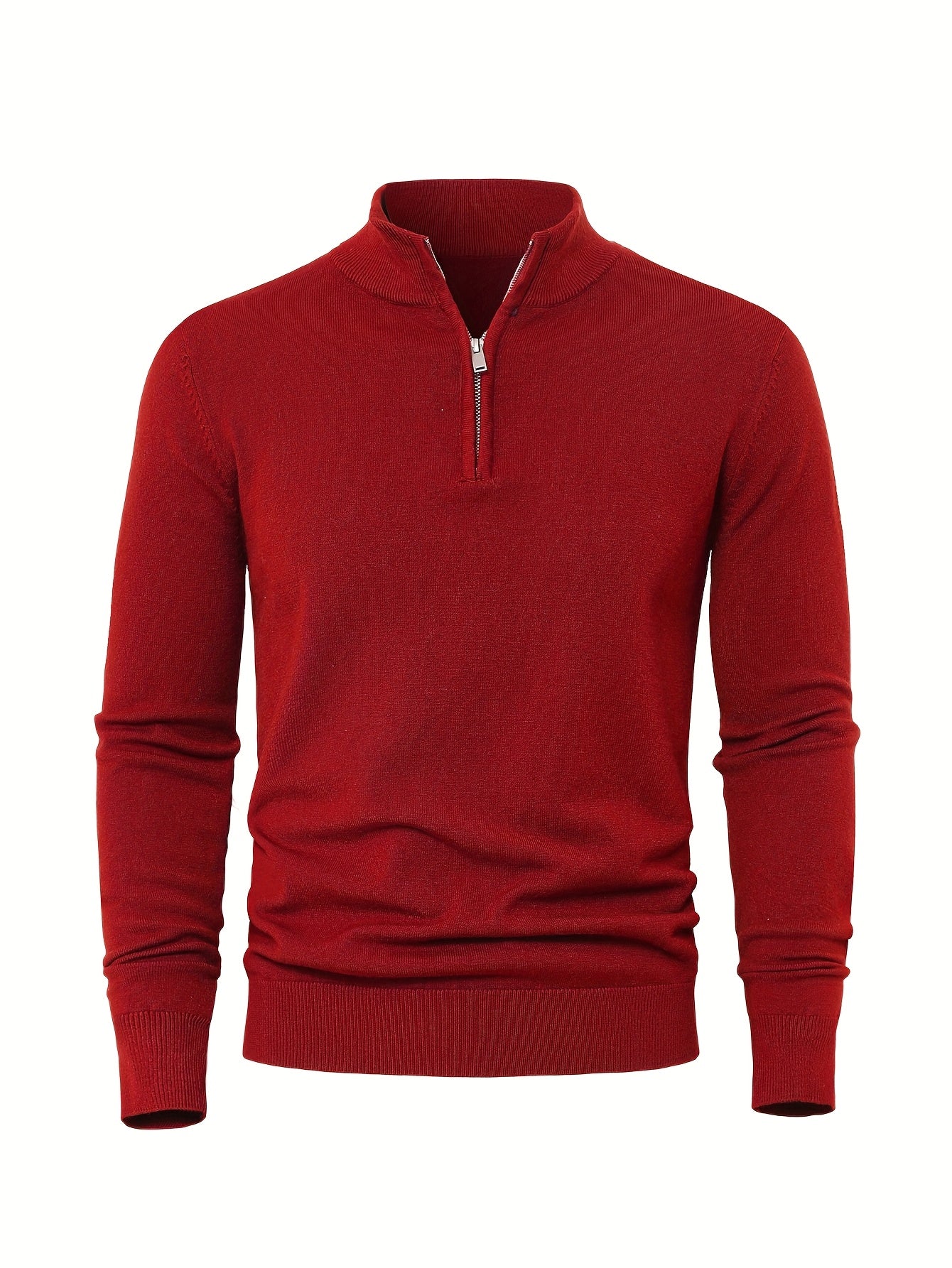 HALF ZIP KNIT SWEATER FOR MEN