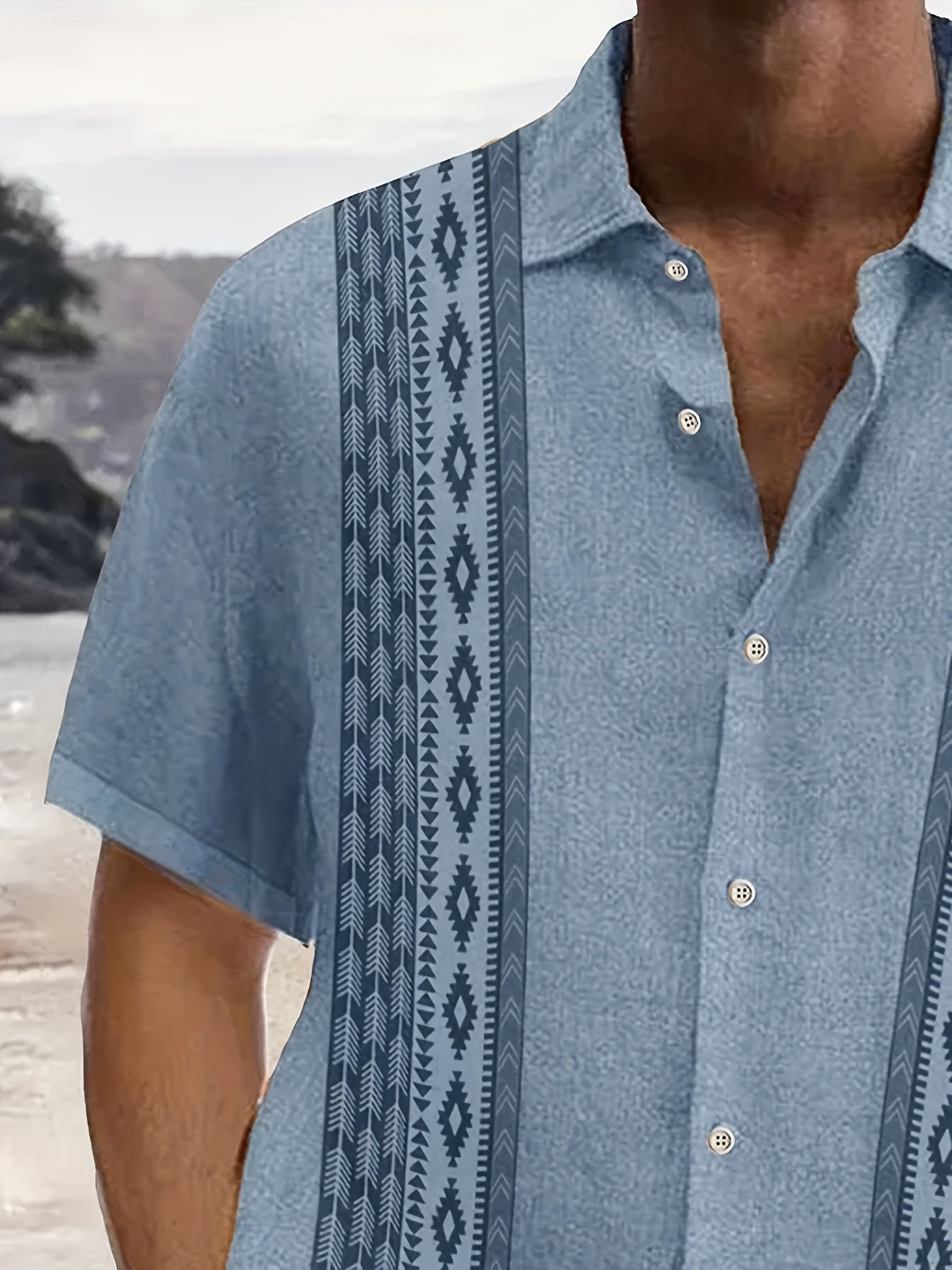 RETRO PRINT SHIRT FOR MEN