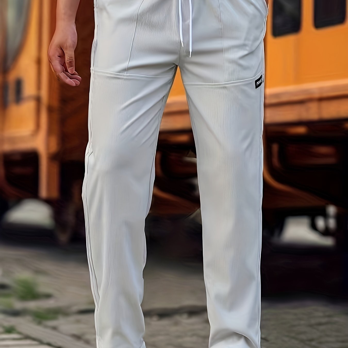 STRAIGHT CUT TROUSERS FOR MEN
