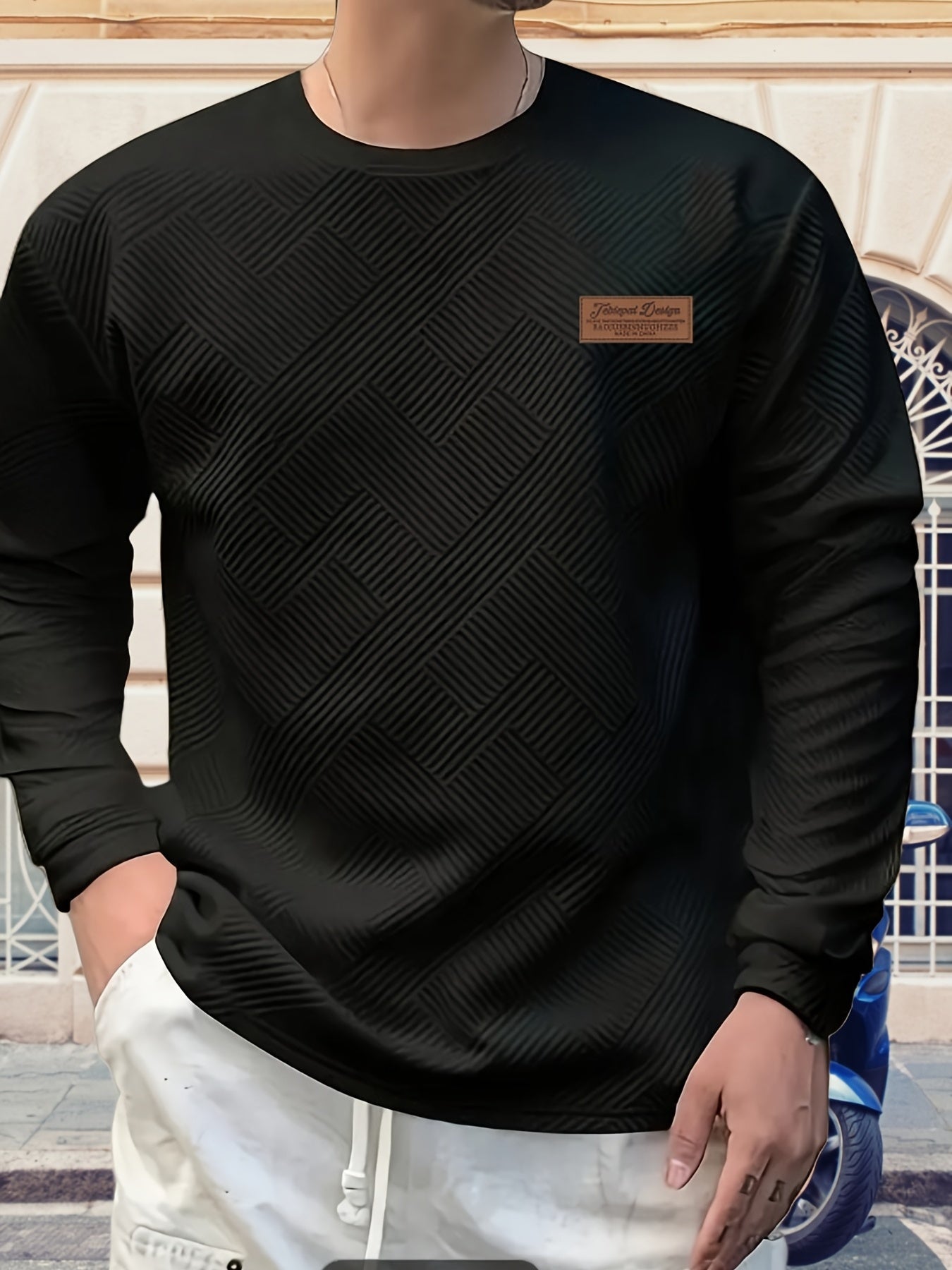 JACQUARD SWEATSHIRT FOR MEN
