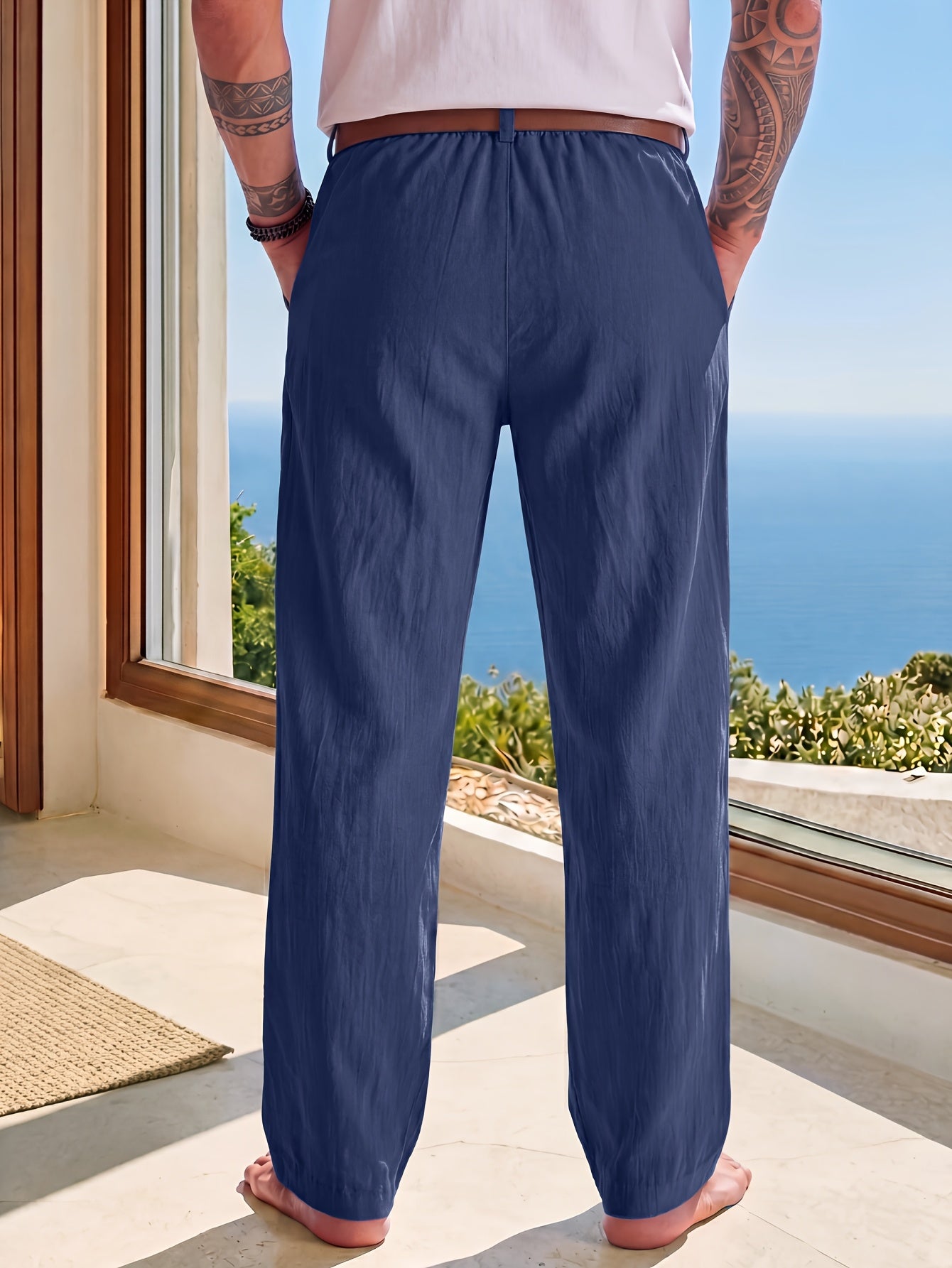 CLASSIC LINEN TROUSERS FOR MEN