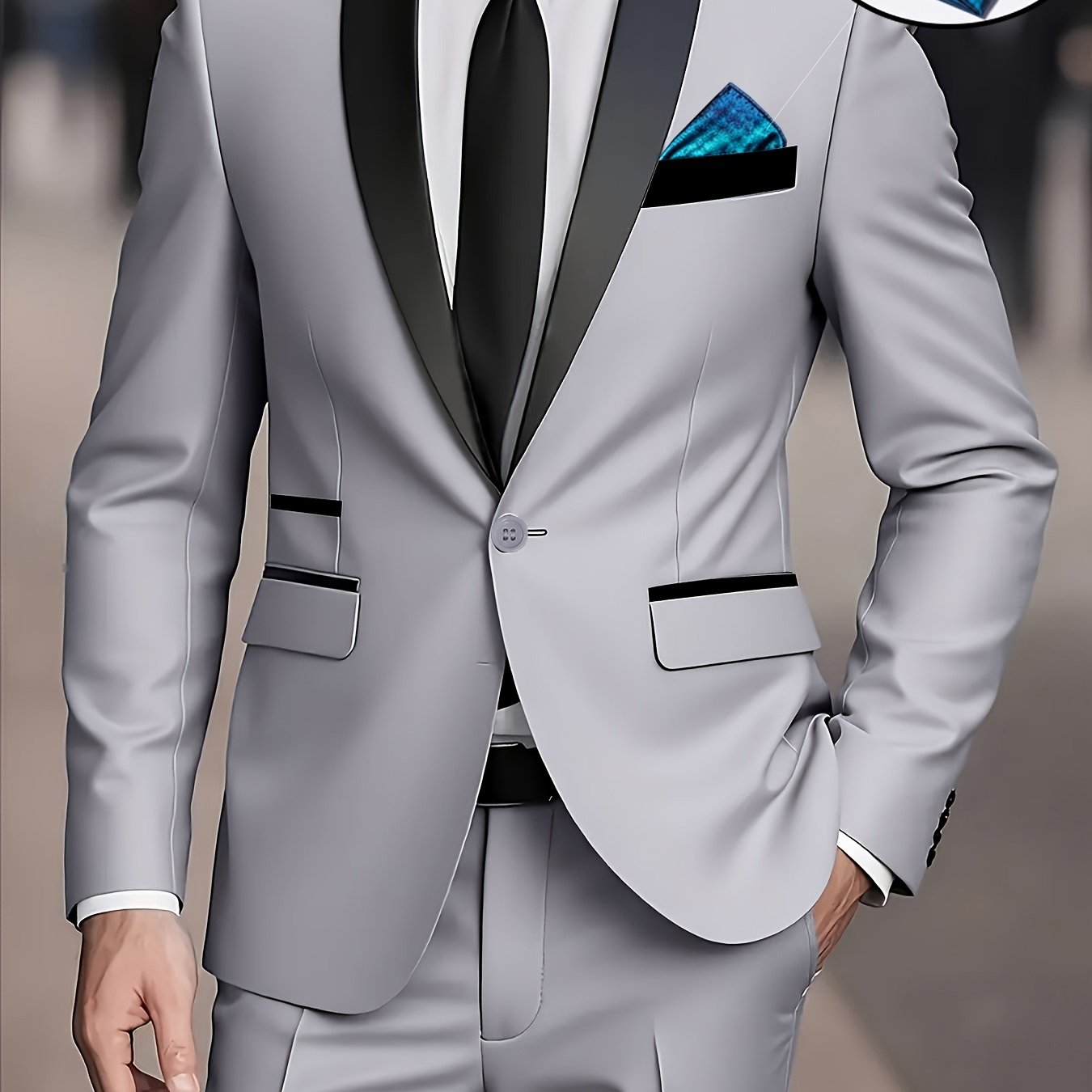 LAPEL WORK SUIT FOR MEN