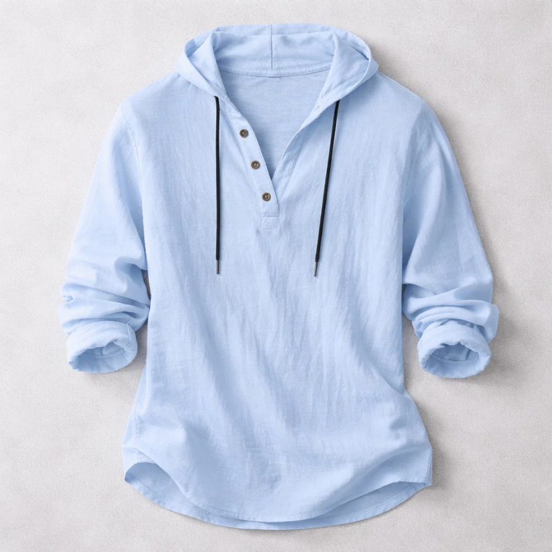 RELAXED HENLEY SHIRT FOR MEN