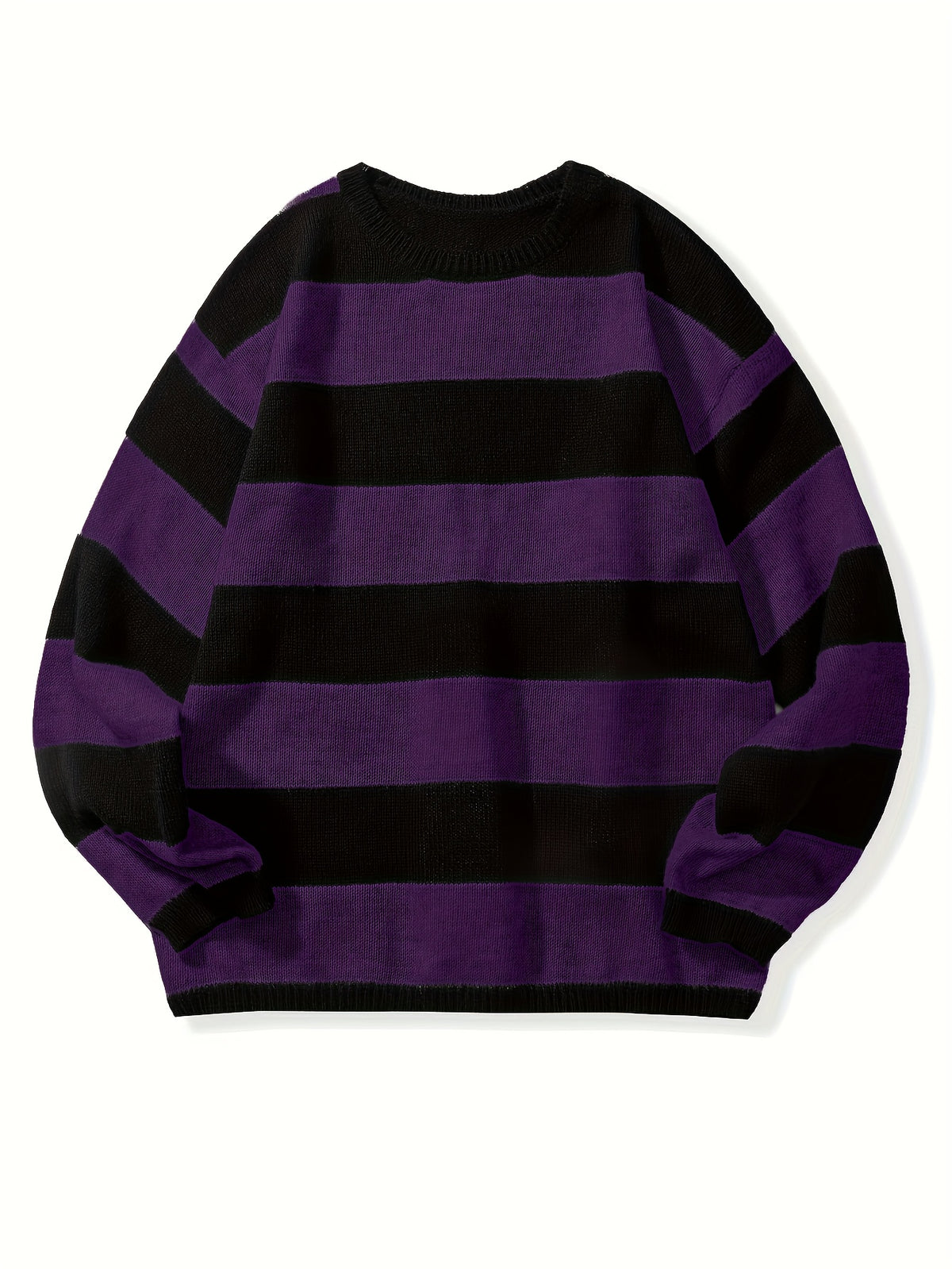 STRIPED KNIT PULLOVER FOR MEN