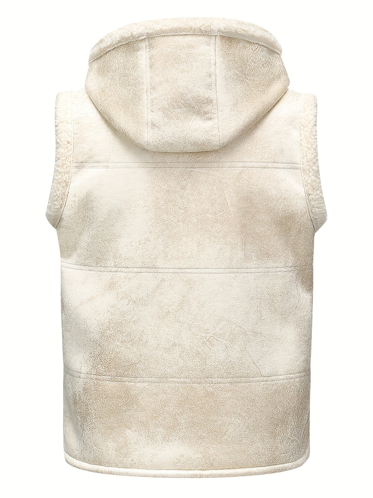 HOODED FUR-LINED VEST FOR MEN