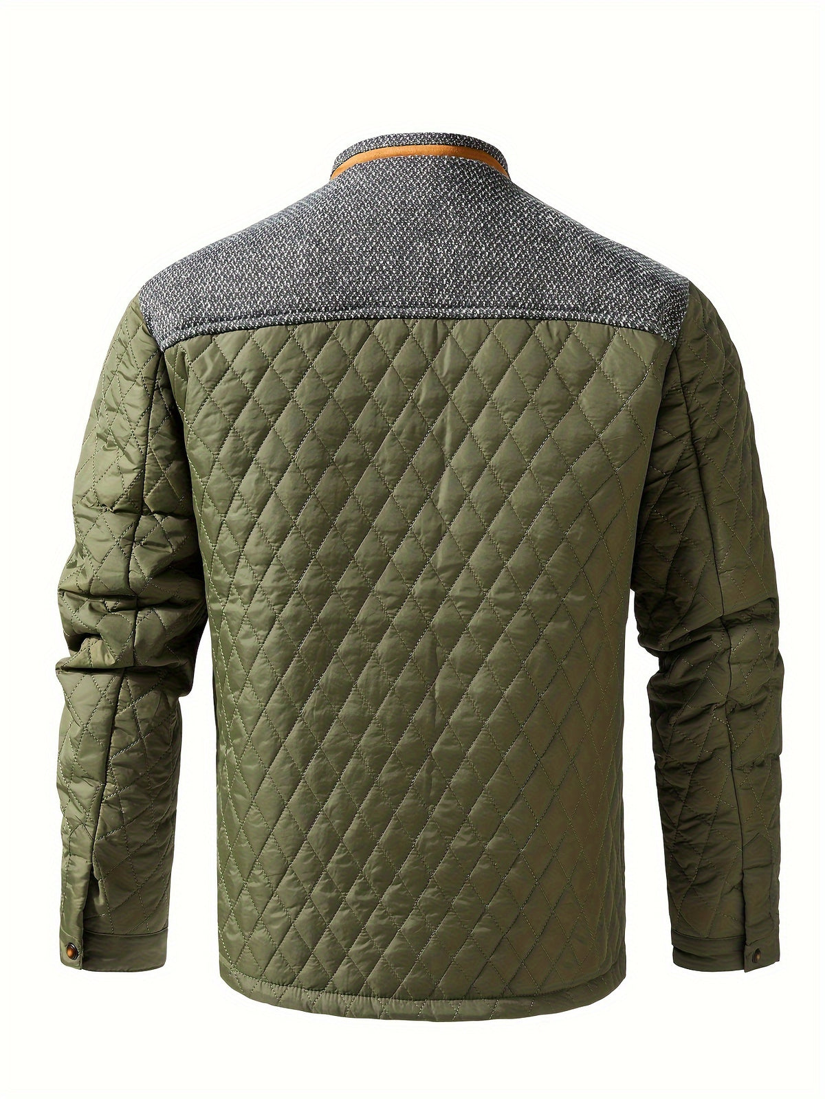 COLOUR BLOCK STAND COLLAR JACKET FOR MEN
