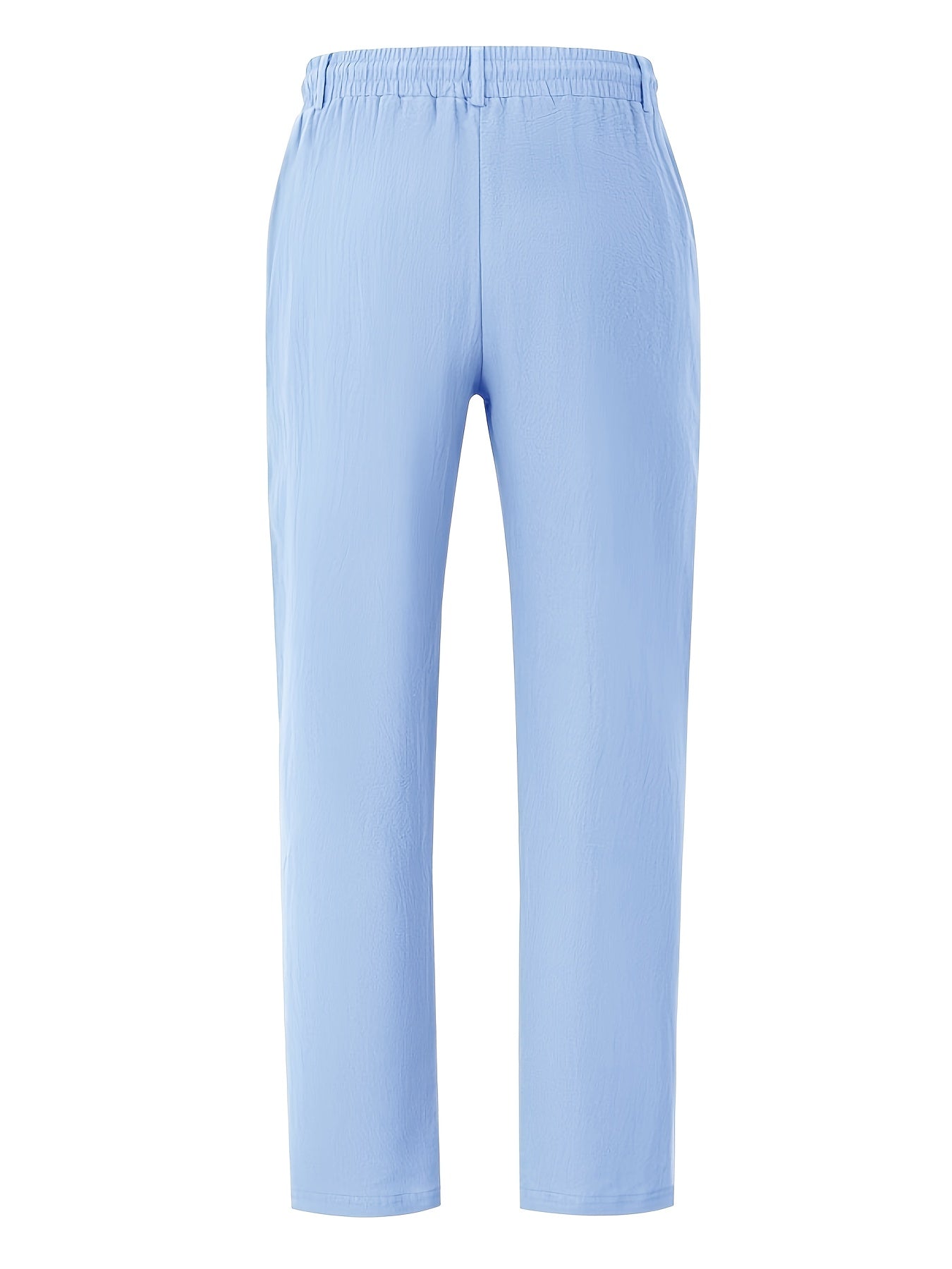 SOLID LINEN TROUSERS FOR MEN