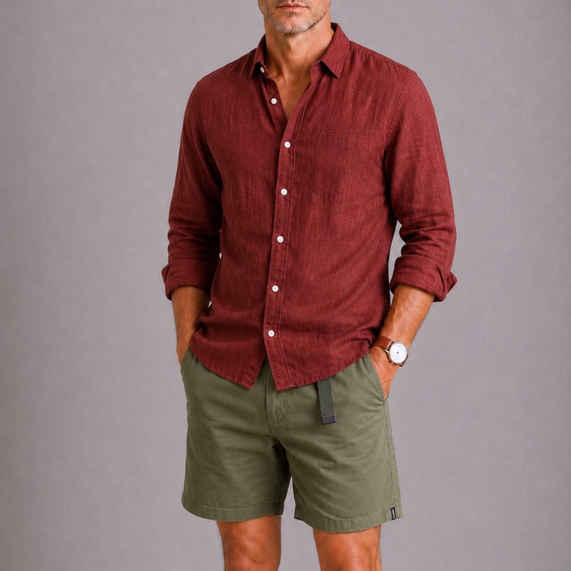 COTTON TWILL SHORTS FOR MEN