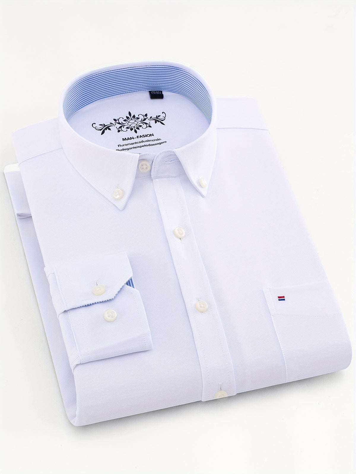 SOLID LAPEL POCKET SHIRT FOR MEN