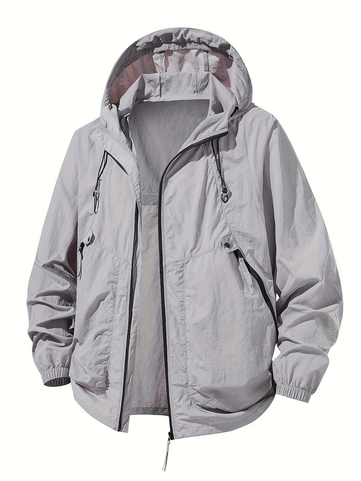LOOSE FIT HOODED JACKET FOR MEN