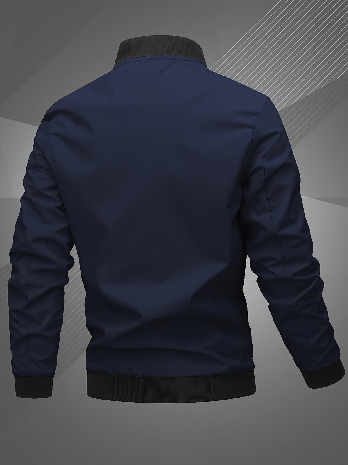 EMBROIDERED BASEBALL JACKET FOR MEN
