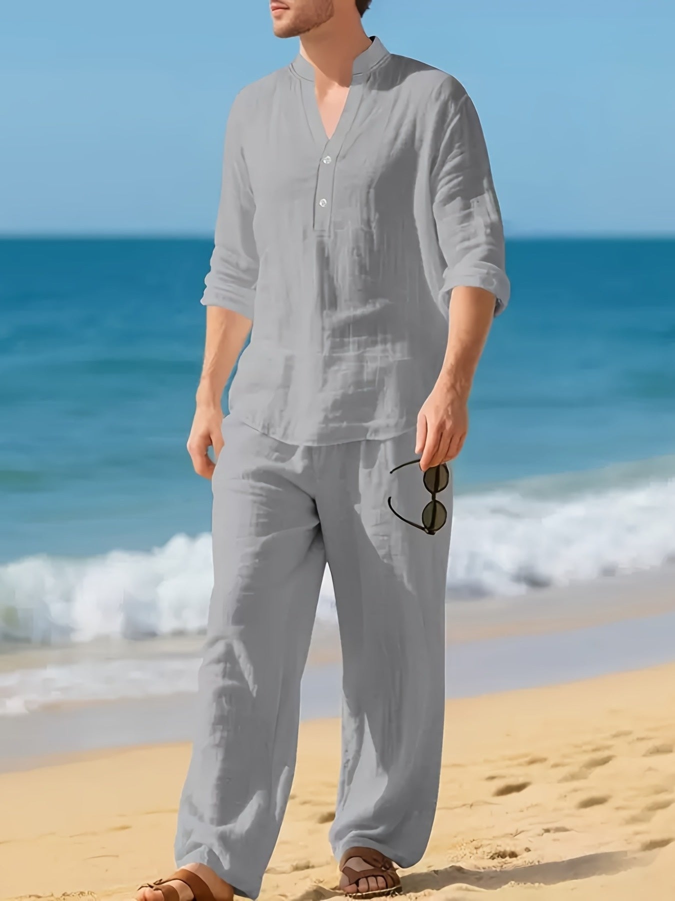 LOOSE LINEN SET FOR MEN