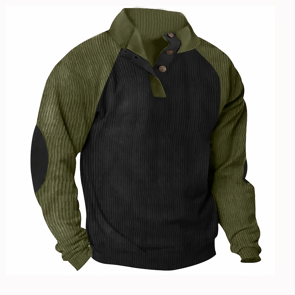 COLOUR BLOCK COLLARED KNIT SHIRT FOR MEN
