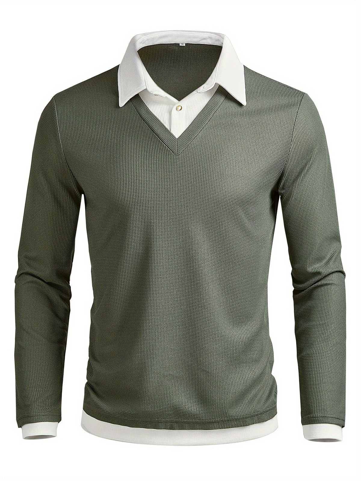 TEXTURED COLOURBLOCK POLO FOR MEN