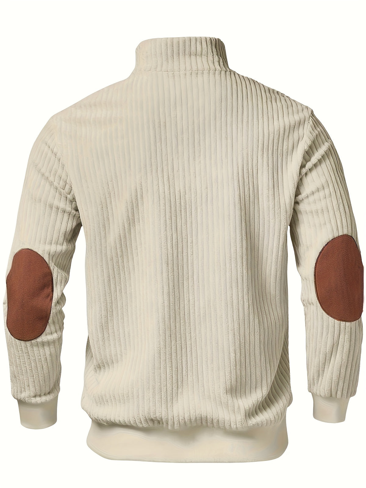 RIBBED HALF ZIP SWEATSHIRT FOR MEN