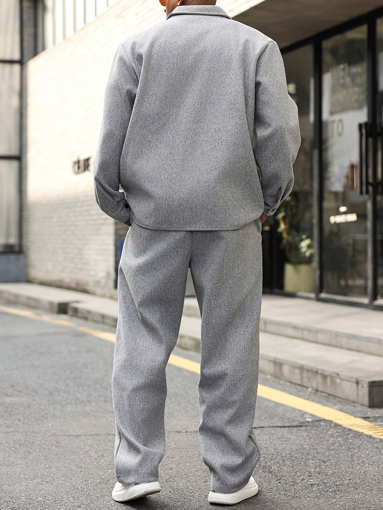 ZIPPER TWO-PIECE SET FOR MEN